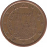 Монета. Испания. 5 центов 1999 год. ав.
