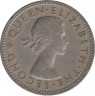 Монета. Новая Зеландия. 1 шиллинг 1956 год. рев.