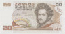 Банкнота. Австрия. 20 шиллингов 1986 год. ав.