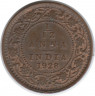 Монета. Индия Британская. 1/12 анны 1928 год.