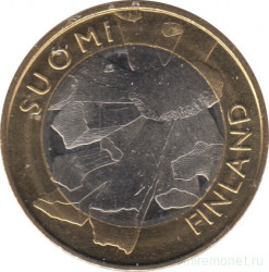 Монета. Финляндия. 5 евро 2011 год. Исторические регионы Финляндии. Остроботния.
