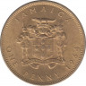 Монета. Ямайка. 1 пенни 1964 год. ав.