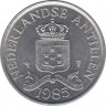 Монета. Нидерландские Антильские острова. 2.5 цента 1985 год. ав.