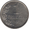 Монета. Бразилия. 1 крузейро 1974 год. ав.