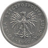 Реверс.Монета. Польша. 2 злотых 1990 год.