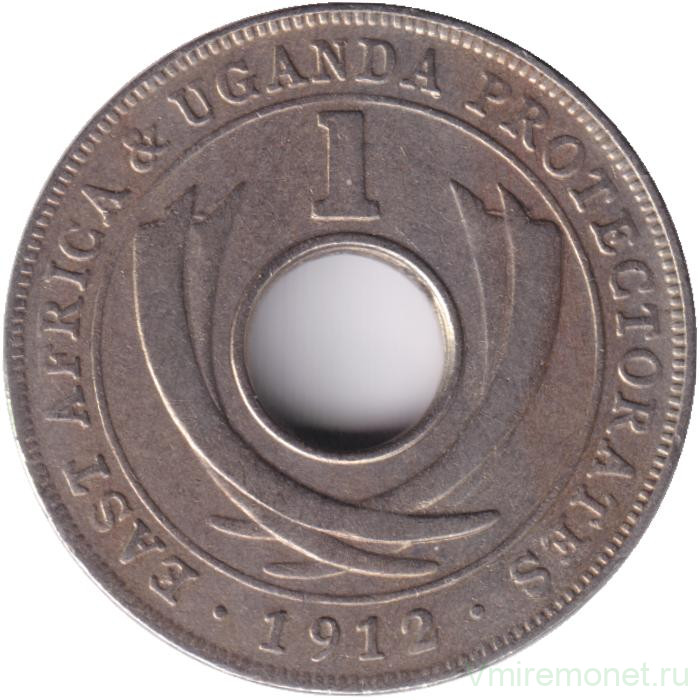 Монета. Британская Восточная Африка и Уганда. 1 цент 1912 год.