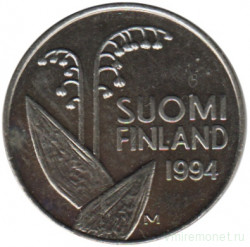 Монета. Финляндия. 10 пенни 1994 год.