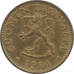 Монета. Финляндия. 50 пенни 1984 год.