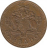 Монета. Барбадос. 5 центов 1973 год. ав.