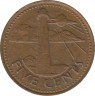 Монета. Барбадос. 5 центов 1973 год. рев.