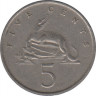 Монета. Ямайка. 5 центов 1981 год. рев.