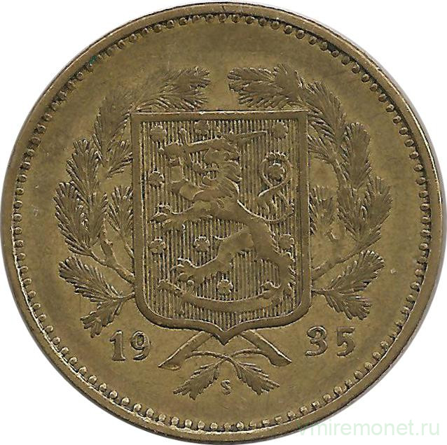 Монета. Финляндия. 10 марок 1935 год.