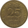 Монета. Филиппины. 25 сентимо 2003 год. Магнитная. ав.