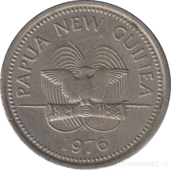Монета. Папуа - Новая Гвинея. 10 тойя 1976 год.