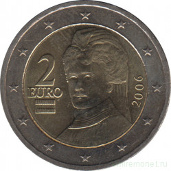 Монета. Австрия. 2 евро 2006 год.