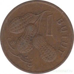 Монета. Гамбия. 1 бутут 1973 год.