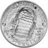 Монета. США. 1 доллар 2019 год (P). 50 лет высадке на Луну - Аполлон-11.