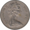 Монета. Фиджи. 20 центов 1981 год. ав.