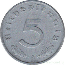 Монета. Германия. Третий Рейх. 5 рейхспфеннигов 1940 год. Монетный двор - Берлин (А).