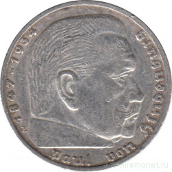 Монета. Германия. Третий Рейх. 5 рейхсмарок 1935 год. Монетный двор - Мюльденхюттен (E).