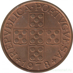 Монета. Португалия. 50 сентаво 1978 год.