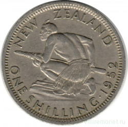 Монета. Новая Зеландия. 1 шиллинг 1952 год. 