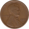 Монета. США. 1 цент 1920 год .(S). ав.