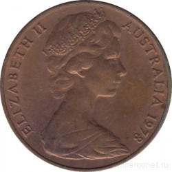 Монета. Австралия. 2 цента 1978 год.