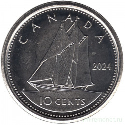 Монета. Канада. 10 центов 2024 год. 