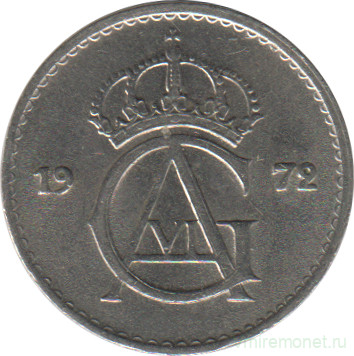 Монета. Швеция. 10 эре 1972 год.