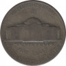 Монета. США. 5 центов 1943 год. Монетный двор D. рев.