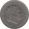 Монета. Нидерланды. 2.5 гульдена 1969 год. (рыба). рев.