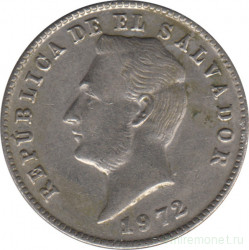 Монета. Сальвадор. 10 сентаво 1972 год.