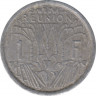 Монеты. Реюньон 1 франк 1973 год. рев.