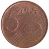 Монета. Люксембург. 5 центов 2004 год.