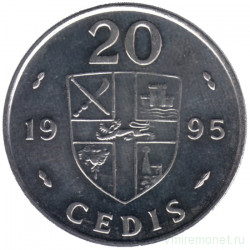 Монета. Гана. 20 седи 1995 год.