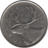 Монета. Канада. 25 центов 1988 год. ав.