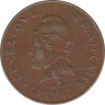 Монета. Французская Полинезия. 100 франков 1998 год. ав.