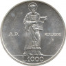 Монета. Сан-Марино. 1000 лир 1987 год. 15 лет возобновления чекана монет в Сан-Марино. ав.