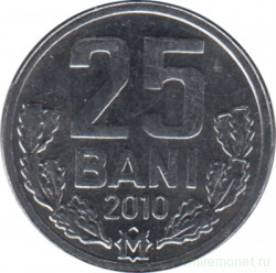 Монета. Молдова. 25 баней 2010 год.