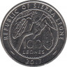 Монета. Сьерра-Леоне. 100 леоне 2017 год. ав.