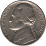 Монета. США. 5 центов 1987 год. Монетный двор D. ав.