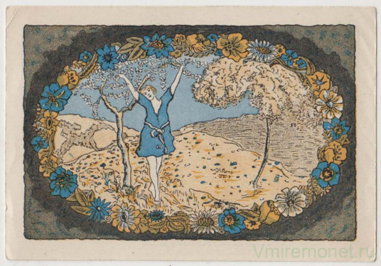 Бона. Нотгельд. Германия. Город Штаммбах. 25 пфеннигов 1921 год. Вариант 1252.3.а.1.