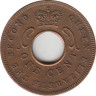 Монета. Британская Восточная Африка. 1 цент 1955 год. Без отметки монетного двора. рев.