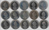 Монета. Тристан-да-Кунья. Набор 15 монет 1 крона 2008 год. Исторические и знаменитые корабли Королевского флота. рев.