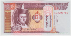 Банкнота. Монголия. 20 тугриков 2011 год. Тип 63f.