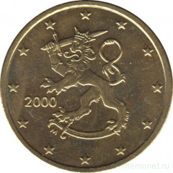 Монета. Финляндия. 50 центов 2000 год.