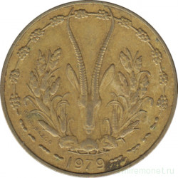 Монета. Западноафриканский экономический и валютный союз (ВСЕАО). 10 франков 1979 год.