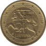 Монета. Литва. 50 центов 2015 год. ав.
