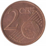 Монета. Люксембург. 2 цента 2011 год. 